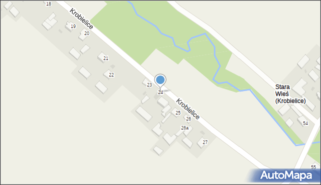 Krobielice, Krobielice, 24, mapa Krobielice