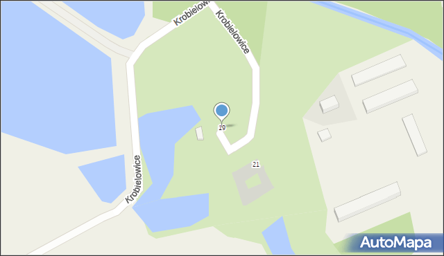 Krobielowice, Krobielowice, 19, mapa Krobielowice