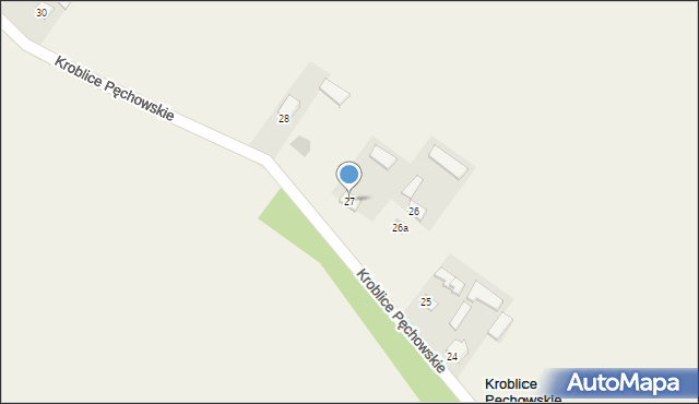 Kroblice Pęchowskie, Kroblice Pęchowskie, 27, mapa Kroblice Pęchowskie