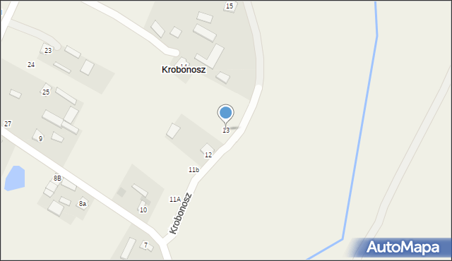 Krobonosz, Krobonosz, 13, mapa Krobonosz