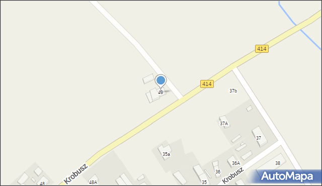 Krobusz, Krobusz, 49, mapa Krobusz