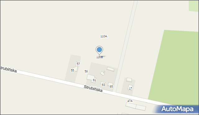 Kroczewo, Kroczewo, 110B, mapa Kroczewo