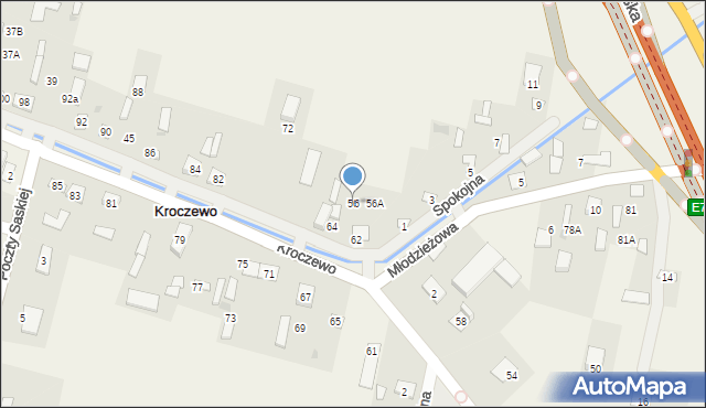 Kroczewo, Kroczewo, 56, mapa Kroczewo