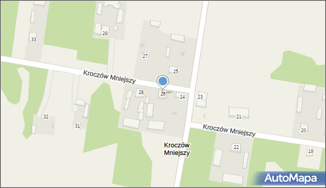 Kroczów Mniejszy, Kroczów Mniejszy, 26, mapa Kroczów Mniejszy