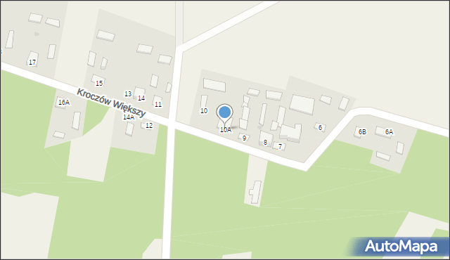 Kroczów Większy, Kroczów Większy, 10A, mapa Kroczów Większy