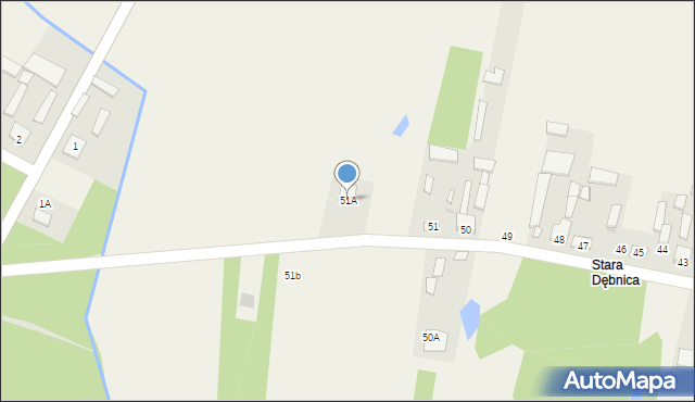 Kroczów Większy, Kroczów Większy, 51A, mapa Kroczów Większy