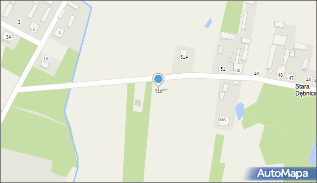 Kroczów Większy, Kroczów Większy, 51b, mapa Kroczów Większy