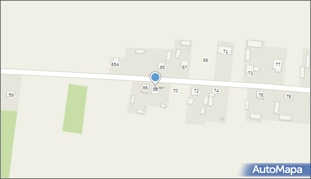 Kroczów Większy, Kroczów Większy, 68, mapa Kroczów Większy