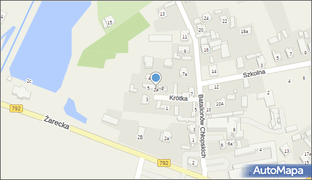 Kroczyce, Krótka, 2a, mapa Kroczyce