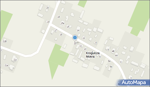 Krogulcza Mokra, Krogulcza Mokra, 13, mapa Krogulcza Mokra