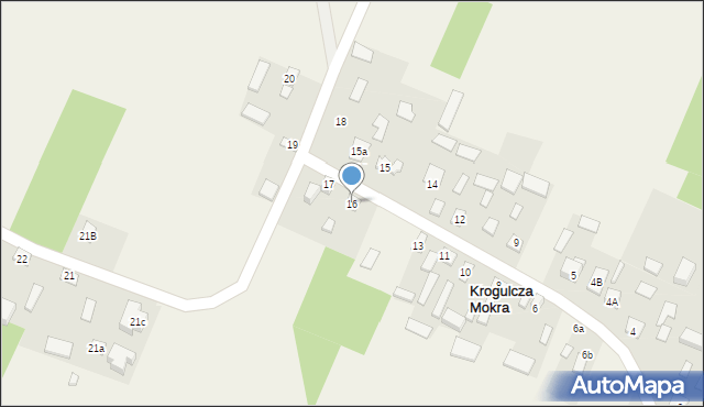 Krogulcza Mokra, Krogulcza Mokra, 16, mapa Krogulcza Mokra