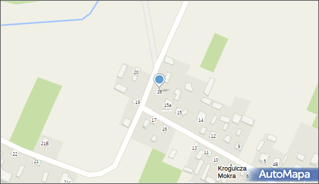 Krogulcza Mokra, Krogulcza Mokra, 18, mapa Krogulcza Mokra