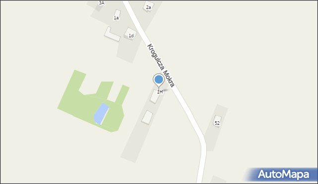 Krogulcza Mokra, Krogulcza Mokra, 1H, mapa Krogulcza Mokra