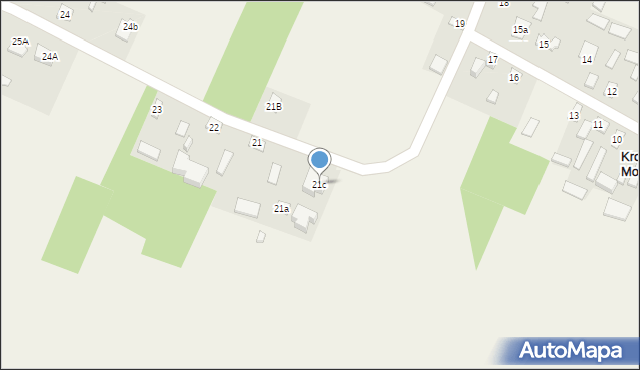 Krogulcza Mokra, Krogulcza Mokra, 21c, mapa Krogulcza Mokra