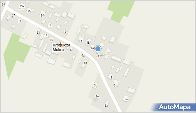 Krogulcza Mokra, Krogulcza Mokra, 4, mapa Krogulcza Mokra