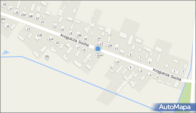 Krogulcza Sucha, Krogulcza Sucha, 12, mapa Krogulcza Sucha