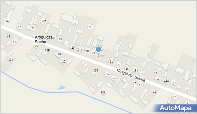 Krogulcza Sucha, Krogulcza Sucha, 22, mapa Krogulcza Sucha
