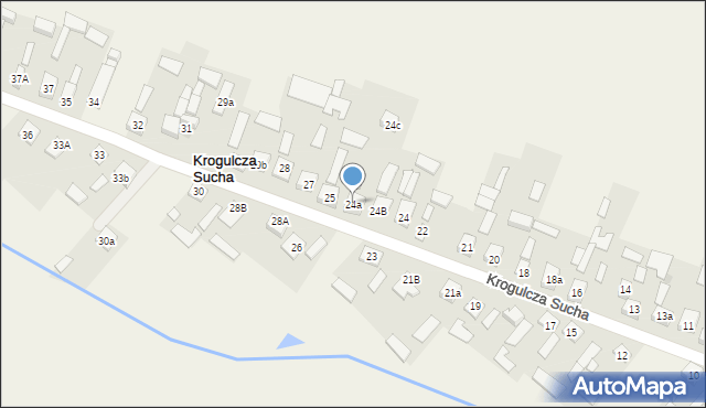 Krogulcza Sucha, Krogulcza Sucha, 24a, mapa Krogulcza Sucha
