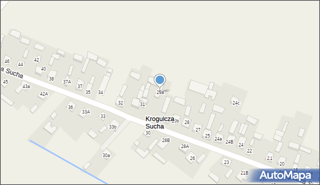 Krogulcza Sucha, Krogulcza Sucha, 29a, mapa Krogulcza Sucha