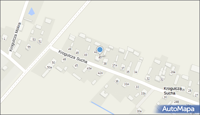 Krogulcza Sucha, Krogulcza Sucha, 40, mapa Krogulcza Sucha