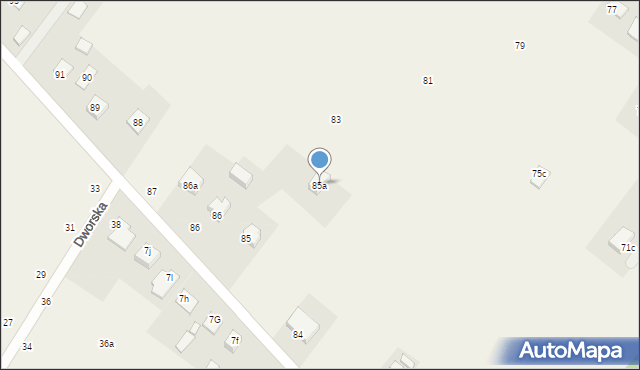 Krogulcza Sucha, Krogulcza Sucha, 85a, mapa Krogulcza Sucha