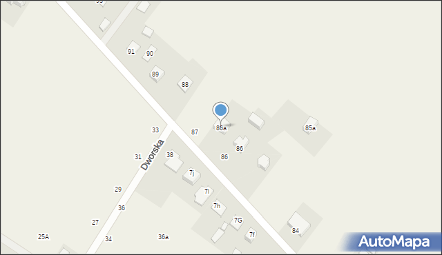 Krogulcza Sucha, Krogulcza Sucha, 86a, mapa Krogulcza Sucha