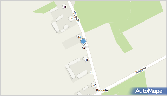 Krogule, Krogule, 54, mapa Krogule
