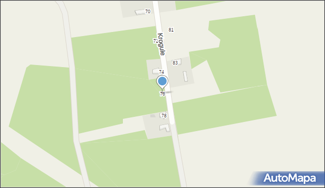 Krogule, Krogule, 76, mapa Krogule