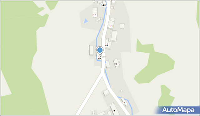 Krogulec, Krogulec, 10, mapa Krogulec