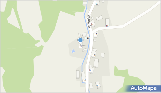 Krogulec, Krogulec, 14, mapa Krogulec