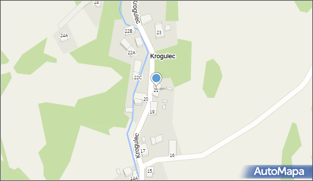 Krogulec, Krogulec, 21, mapa Krogulec