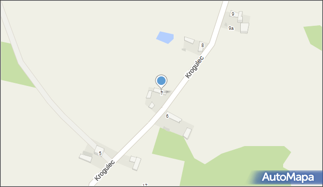 Krogulec, Krogulec, 7, mapa Krogulec
