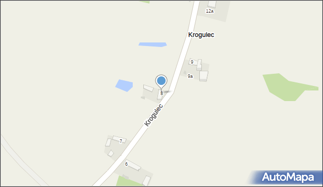 Krogulec, Krogulec, 8, mapa Krogulec