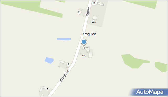 Krogulec, Krogulec, 9, mapa Krogulec