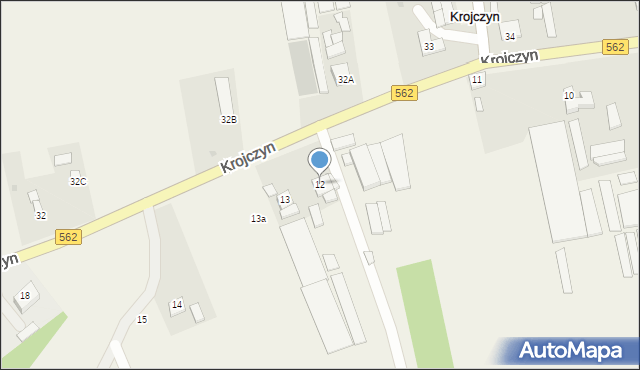 Krojczyn, Krojczyn, 12, mapa Krojczyn