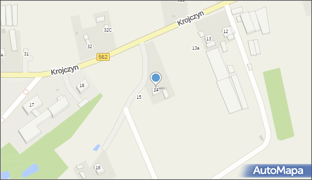 Krojczyn, Krojczyn, 14, mapa Krojczyn