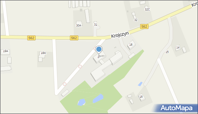 Krojczyn, Krojczyn, 17, mapa Krojczyn