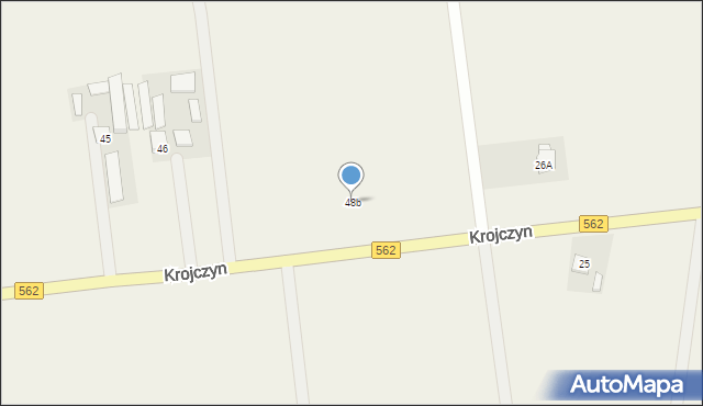 Krojczyn, Krojczyn, 48b, mapa Krojczyn