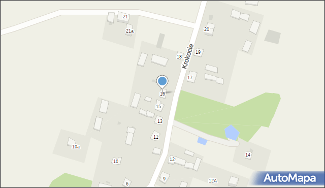 Krokocie, Krokocie, 16, mapa Krokocie