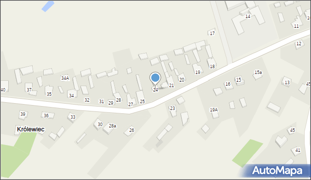 Królewiec, Królewiec, 24, mapa Królewiec