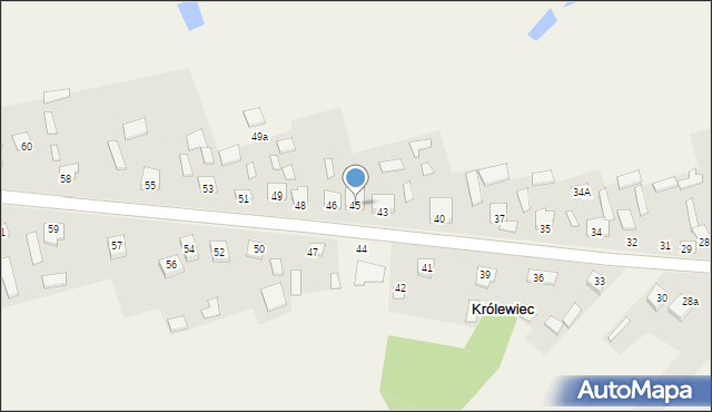 Królewiec, Królewiec, 45, mapa Królewiec