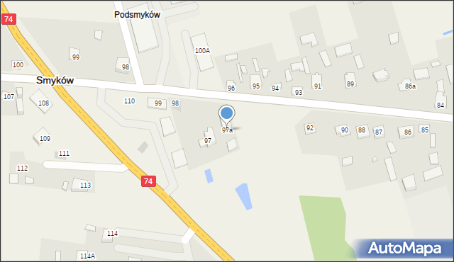 Królewiec, Królewiec, 97a, mapa Królewiec