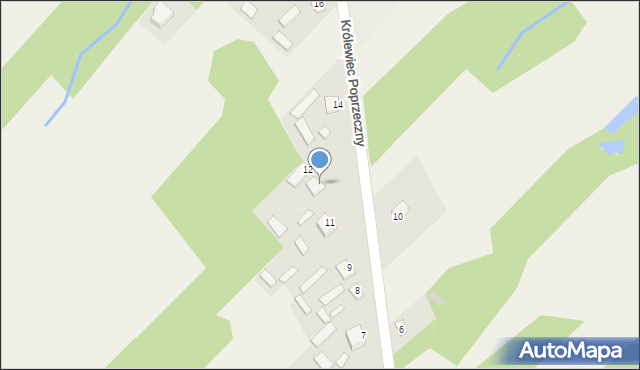 Królewiec Poprzeczny, Królewiec Poprzeczny, 13, mapa Królewiec Poprzeczny