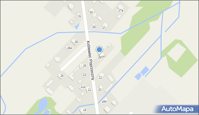 Królewiec Poprzeczny, Królewiec Poprzeczny, 24, mapa Królewiec Poprzeczny