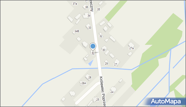 Królewiec Poprzeczny, Królewiec Poprzeczny, 31, mapa Królewiec Poprzeczny