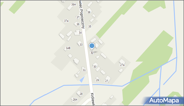 Królewiec Poprzeczny, Królewiec Poprzeczny, 32, mapa Królewiec Poprzeczny