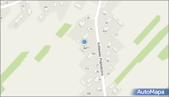 Królewiec Poprzeczny, Królewiec Poprzeczny, 39b, mapa Królewiec Poprzeczny