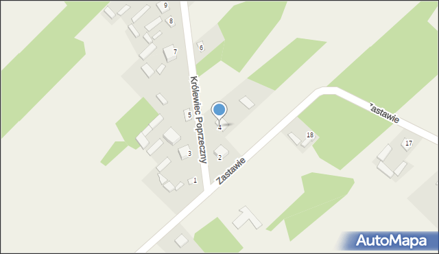 Królewiec Poprzeczny, Królewiec Poprzeczny, 4, mapa Królewiec Poprzeczny