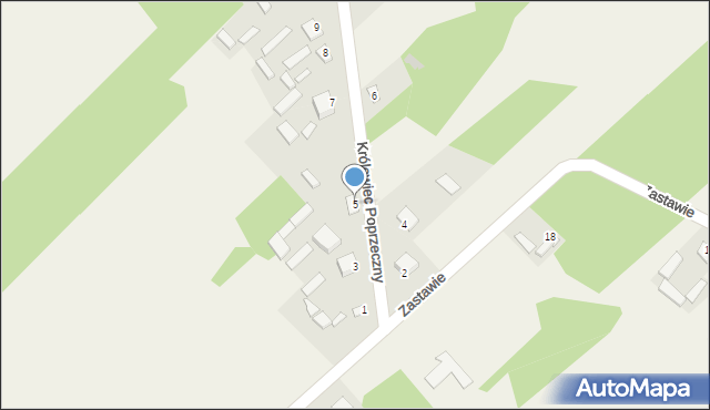 Królewiec Poprzeczny, Królewiec Poprzeczny, 5, mapa Królewiec Poprzeczny