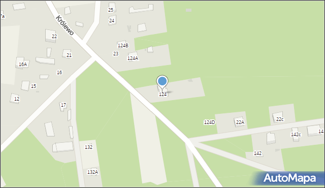 Królewo, Królewo, 124, mapa Królewo